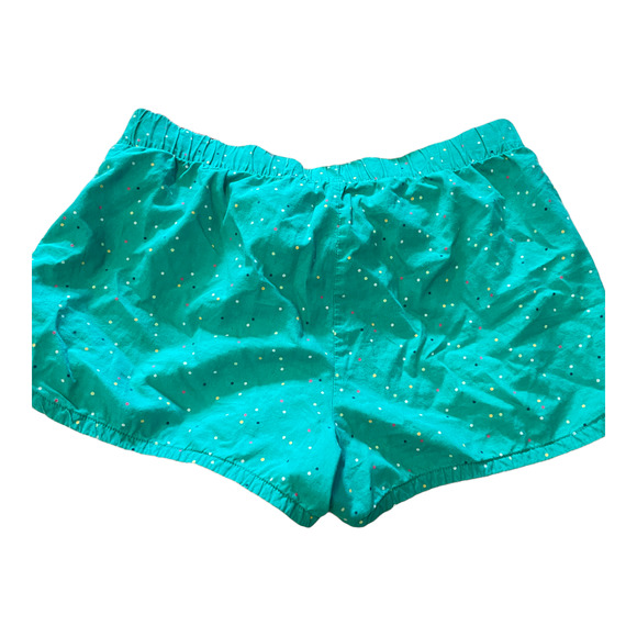 Xhilaration Teal Polka Dot Cotton Sleep Shorts Women’s Size Small - Picture 3 of 6